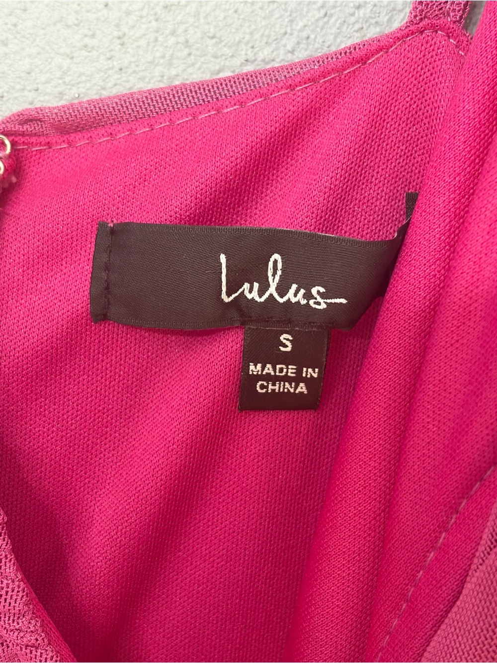 Lulu's Magenta Ruched Bodycon Mini Dress - Picture 3 of 3